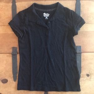 Old Navy Girls Size Large (10-12) Black Polo Shirt